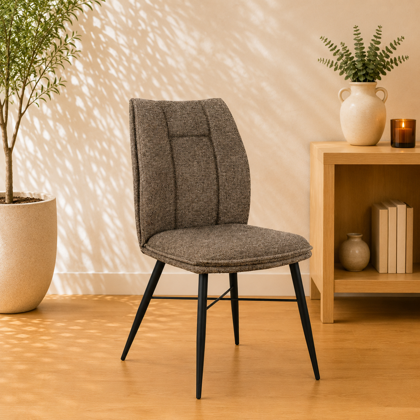 Jefferson Jefferson stoel Taupe – Modern & comfortabel