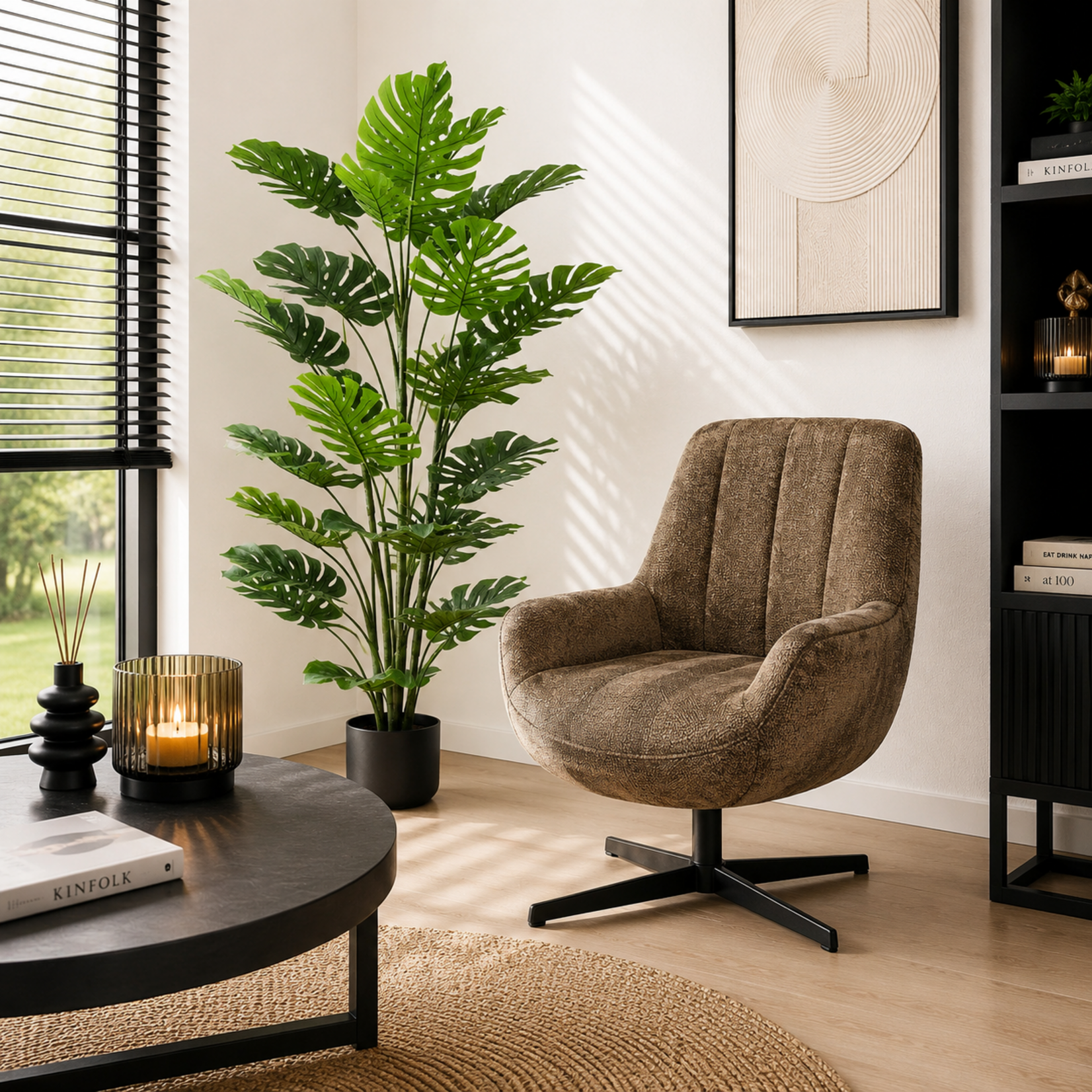 NeverLeafs Monstera kunstplant 160 cm – Tropisch Zuid-Amerika