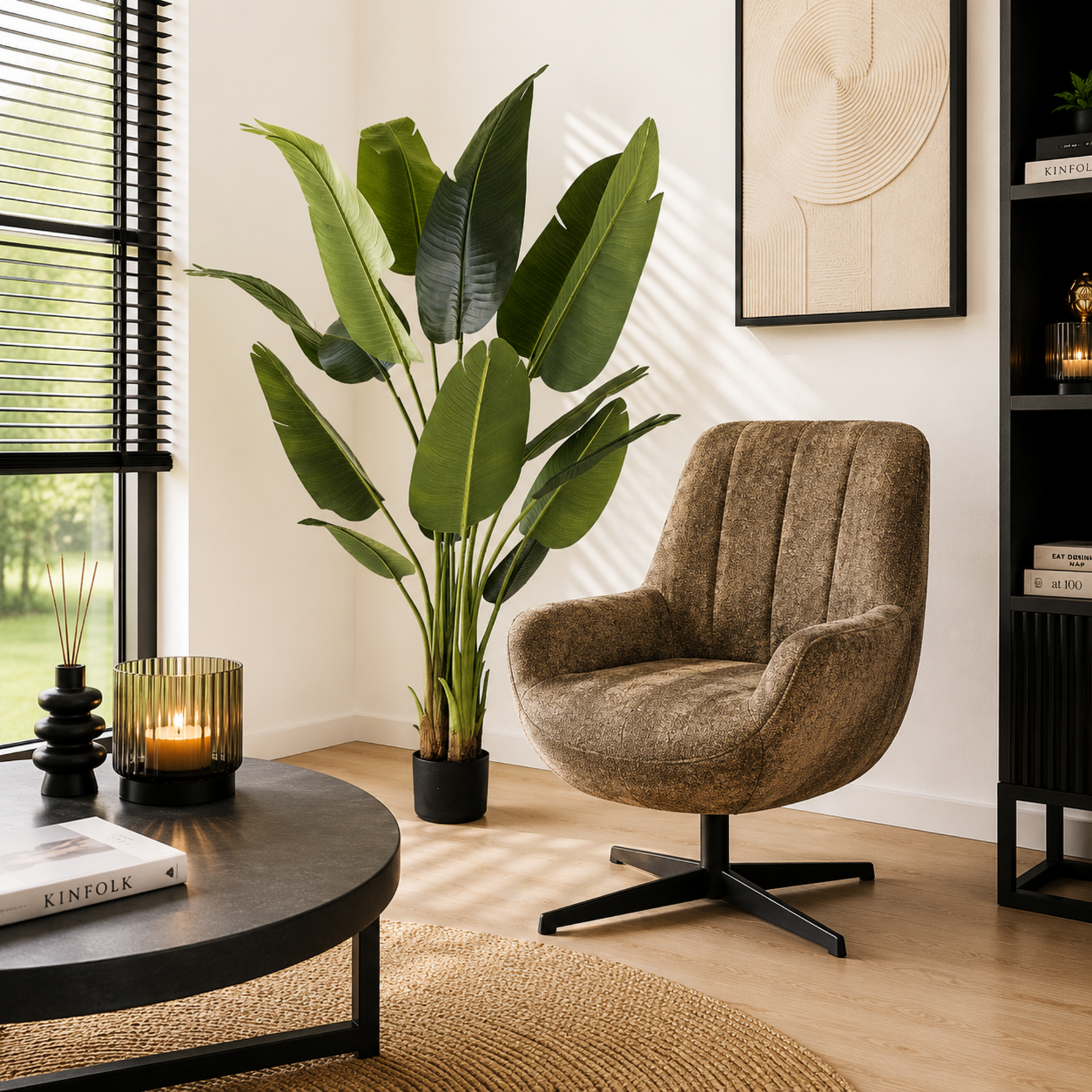 NeverLeafs Kunstplant Strelitzia 200 cm real touch