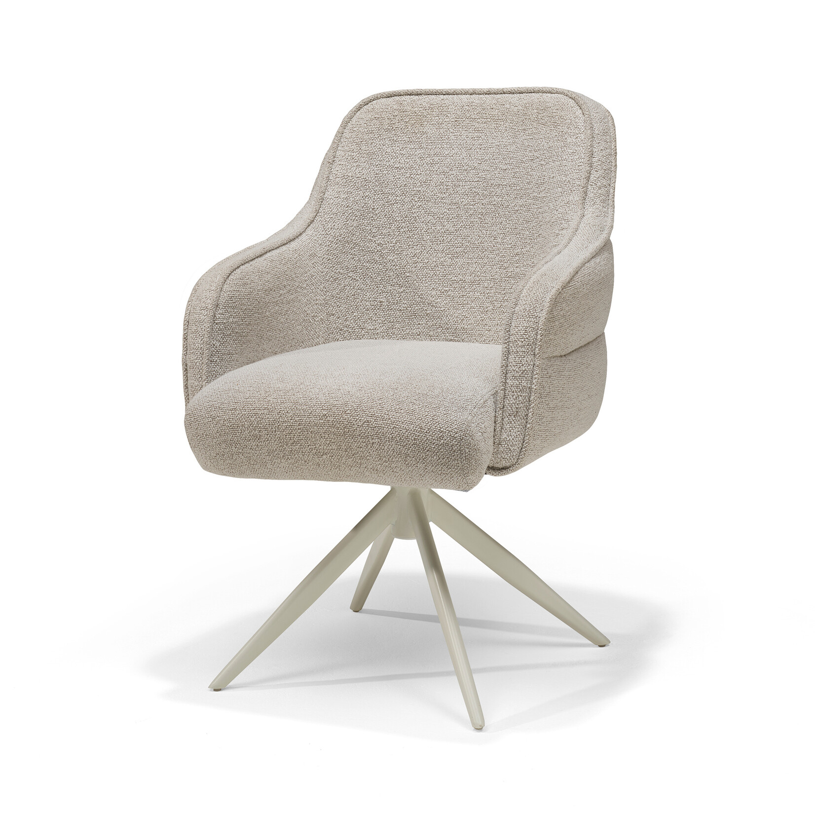 RV Design Atlanta armstoel Stof Alpine #01 Naturel - 360 Draaibaar frame Beige P03