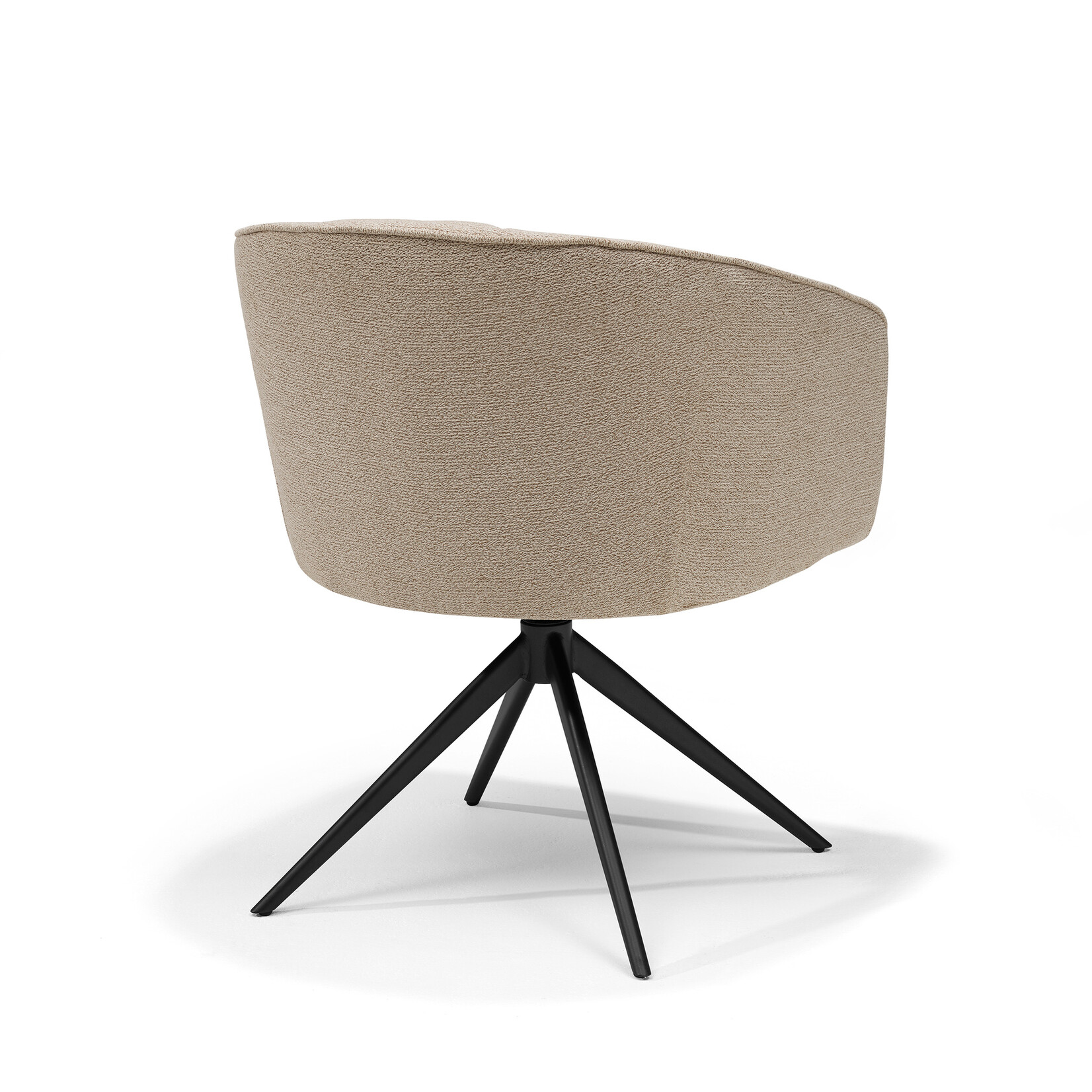 RV Design Cocoon armstoel Stof Sahara Linen - 360 Draaibaar frame Zwart