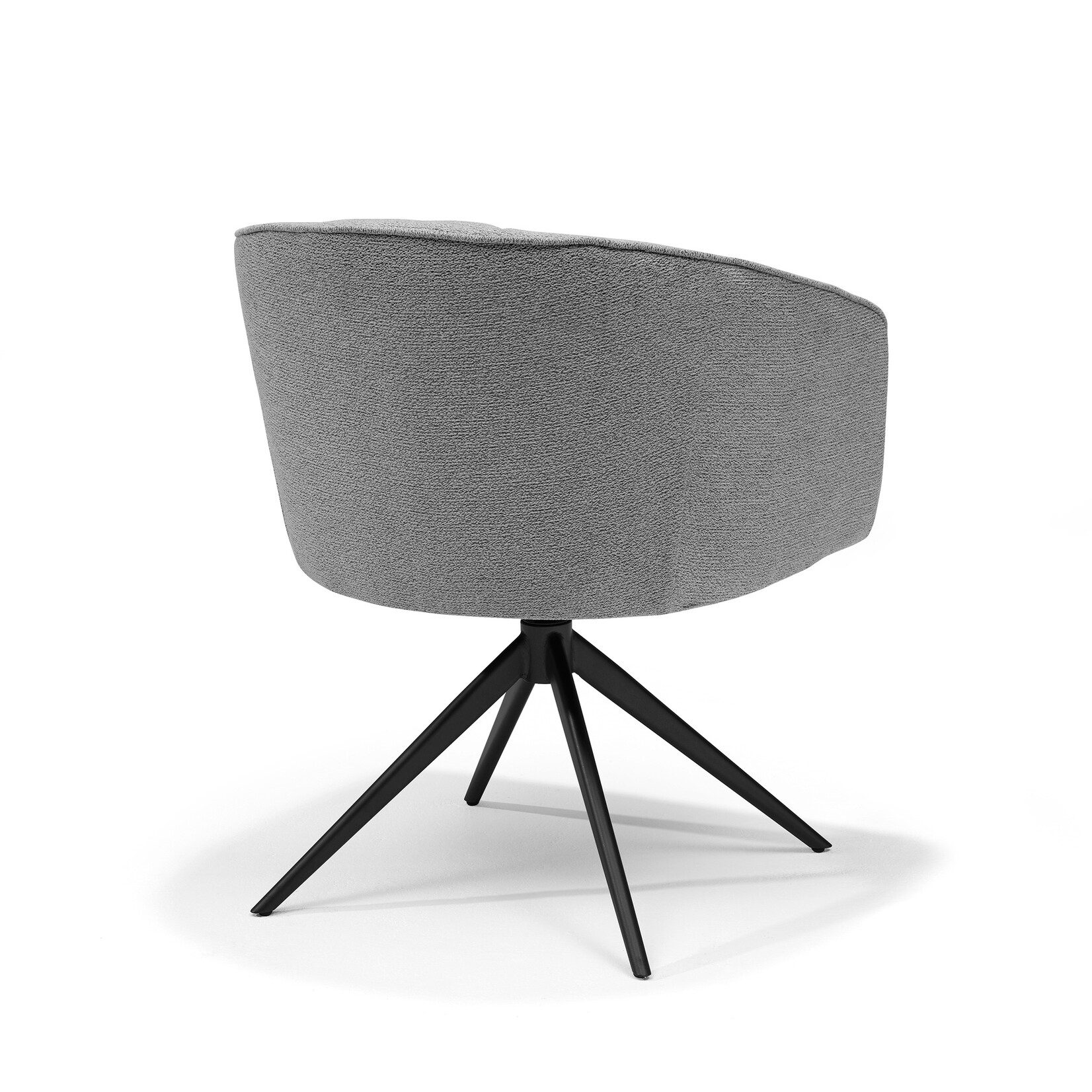 RV Design Cocoon armstoel Stof Sahara Grey - 360 Draaibaar frame Zwart