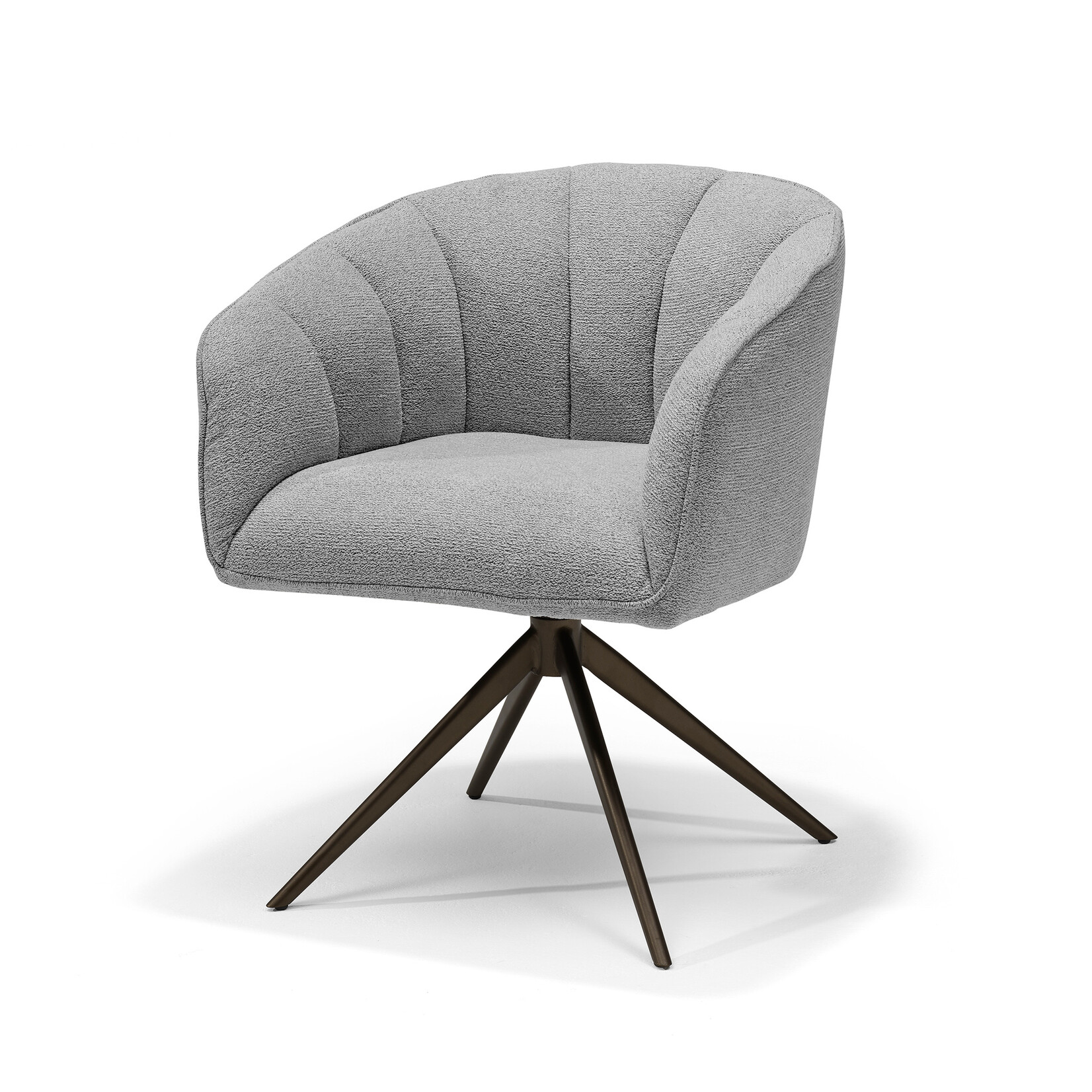 RV Design Cocoon armstoel Stof Sahara Grey - 360 Draaibaar frame Anodic Brown