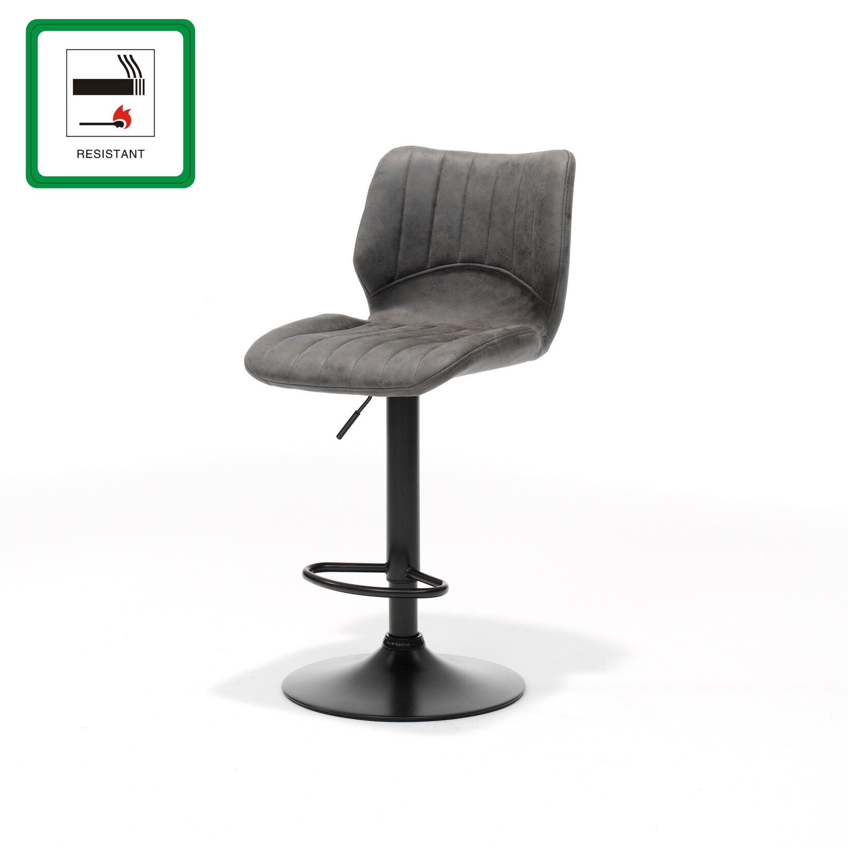 RV Design Bobby barkruk - Stof UKFR Soft Antraciet