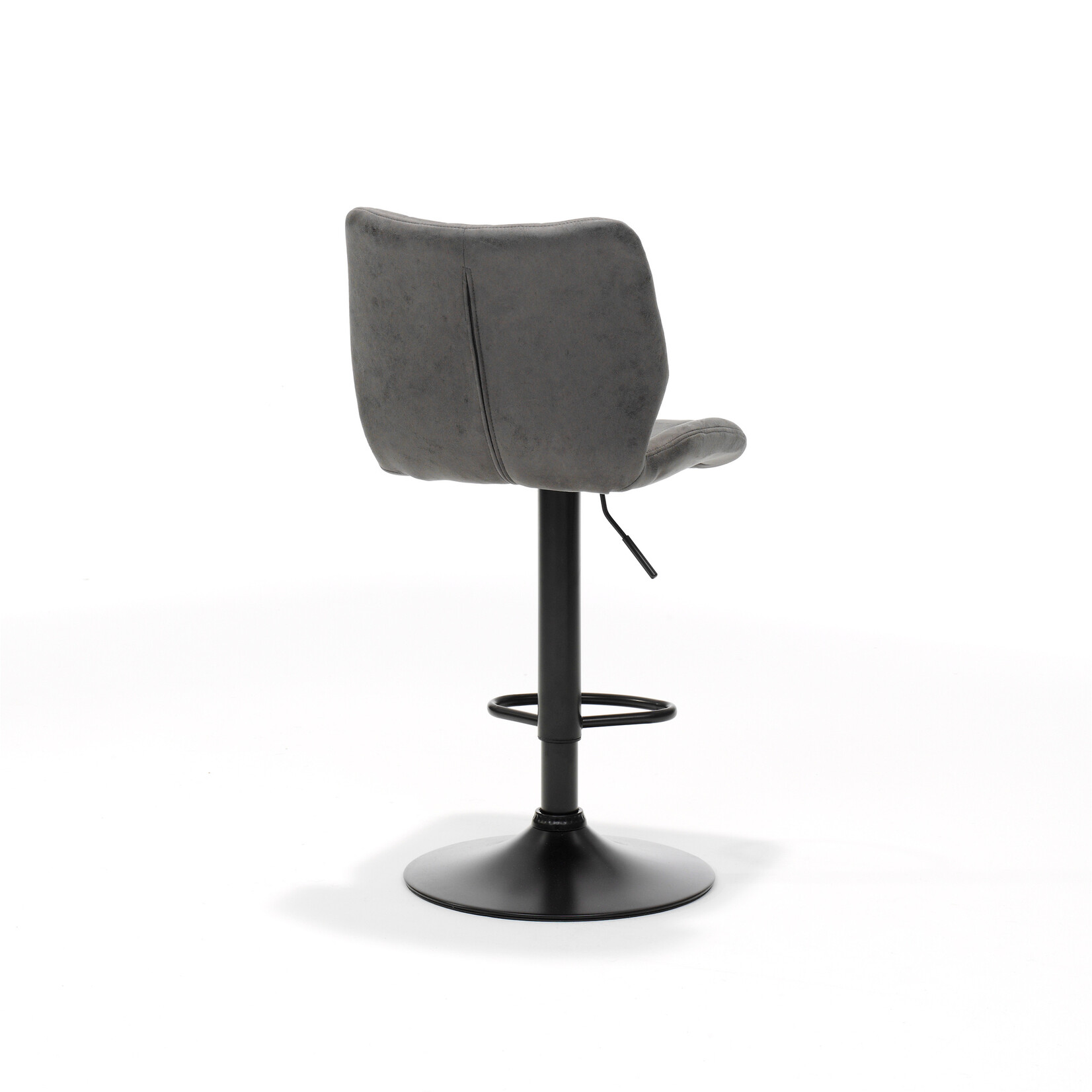 RV Design Barkruk Bobby zwart - Stof Soft Antraciet