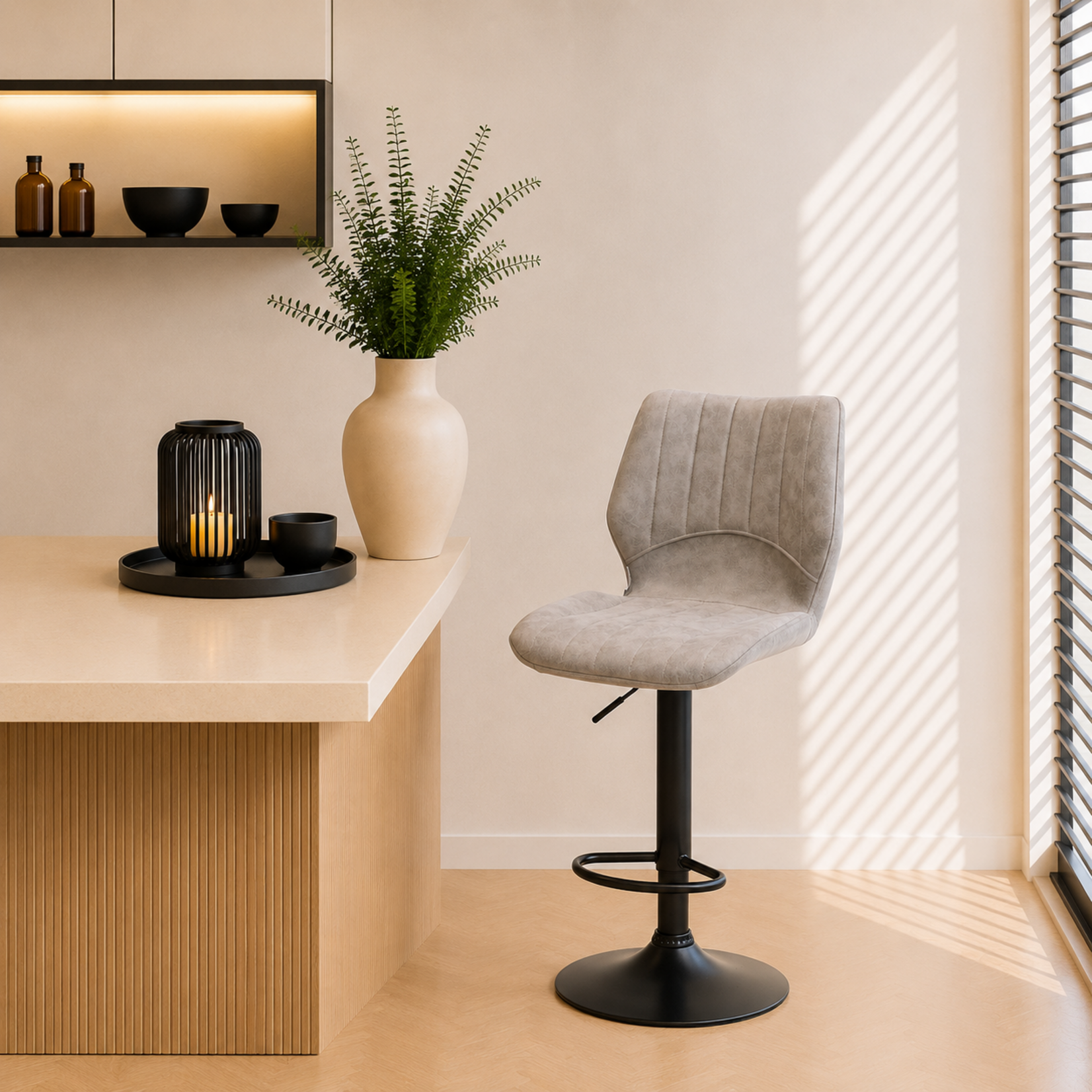 RV Design Bobby barkruk - Stof UKFR Soft Pebble
