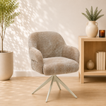 RV Design Austin armstoel Stof Cremona #14 Beige - 360 Draaibaar frame Beige P03