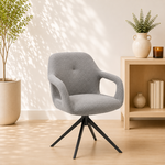 RV Design Move armstoel Stof Sahara #455 Grey - Relax functie - frame zwart