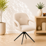 RV Design Move armstoel Stof Sahara Linen - Relax functie - frame zwart