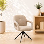 RV Design Move armstoel Stof Sahara Glacier Ash - Relax functie - frame zwart