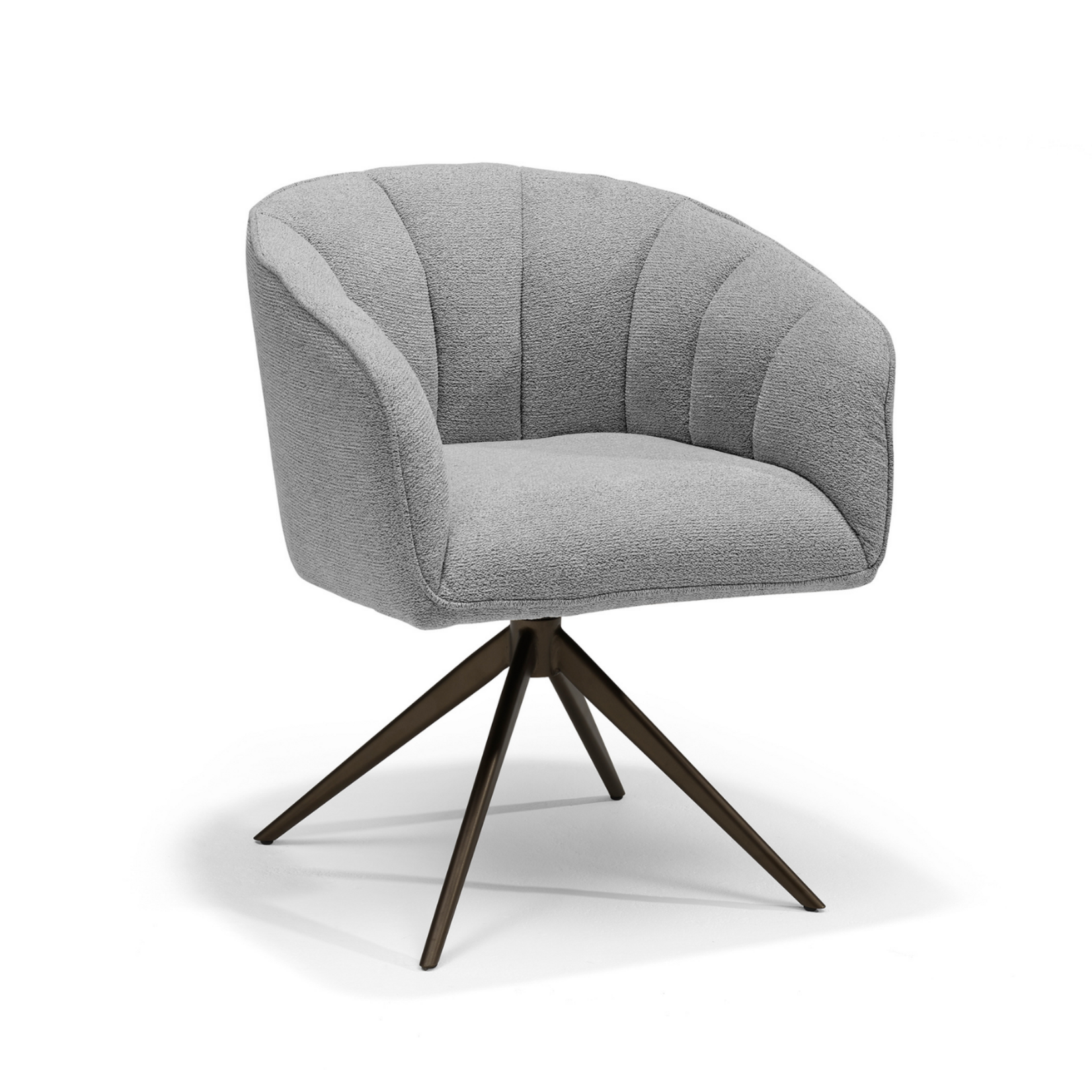 RV Design Cocoon armstoel Stof Sahara Grey - 360 Draaibaar frame Anodic Brown