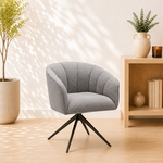 RV Design Cocoon armstoel Stof Sahara Grey - 360 Draaibaar frame Anodic Brown