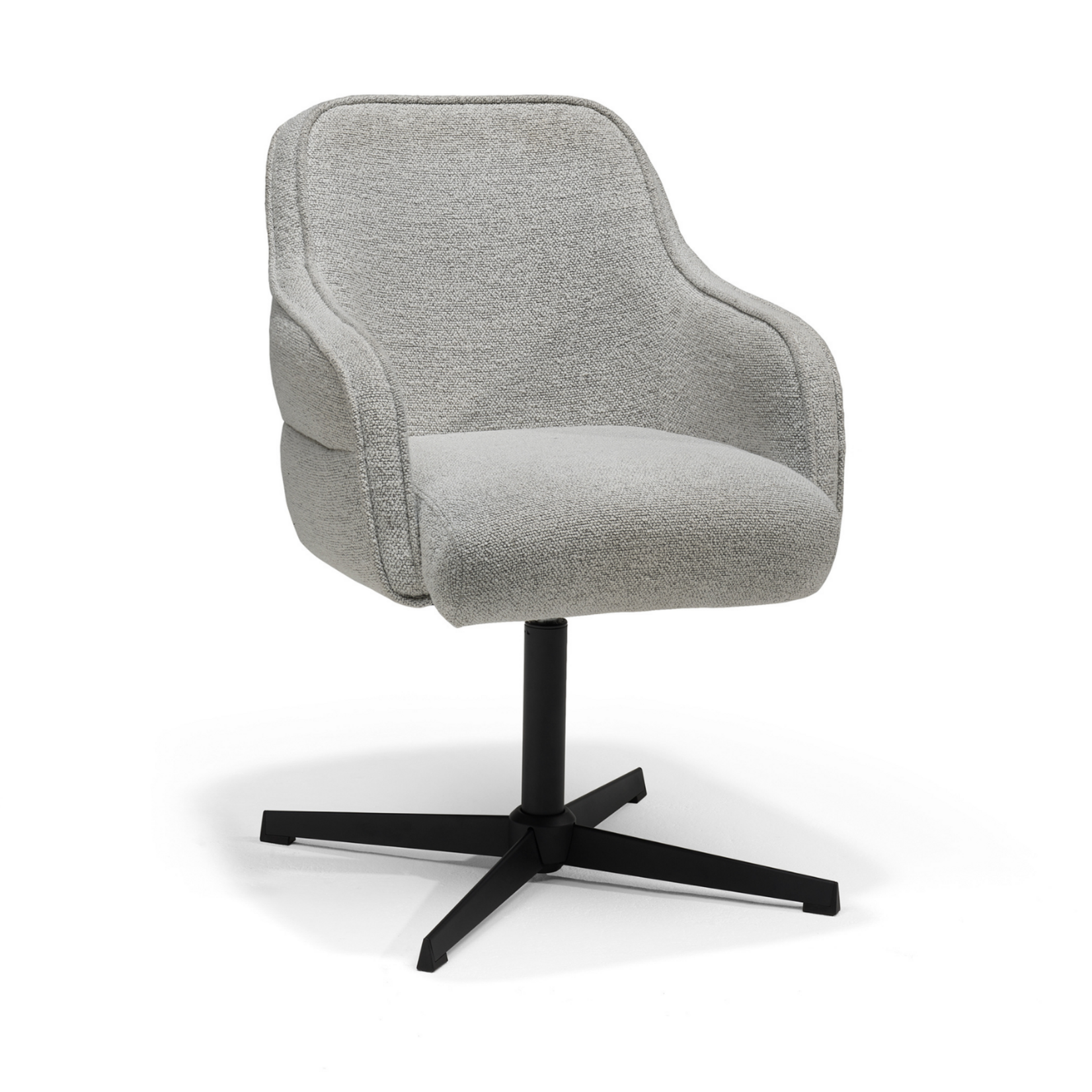 RV Design Atlas armstoel Stof Alpine #149 Steel - 360 Draaibaar frame Zwart