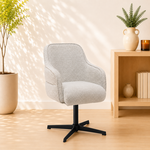RV Design Atlas armstoel Stof Alpine #186 Champagne - 360 Draaibaar frame Zwart