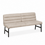 Bowie-B Eetkamerbank Bowie-B 200cm Stof Chicago kleur Toffee