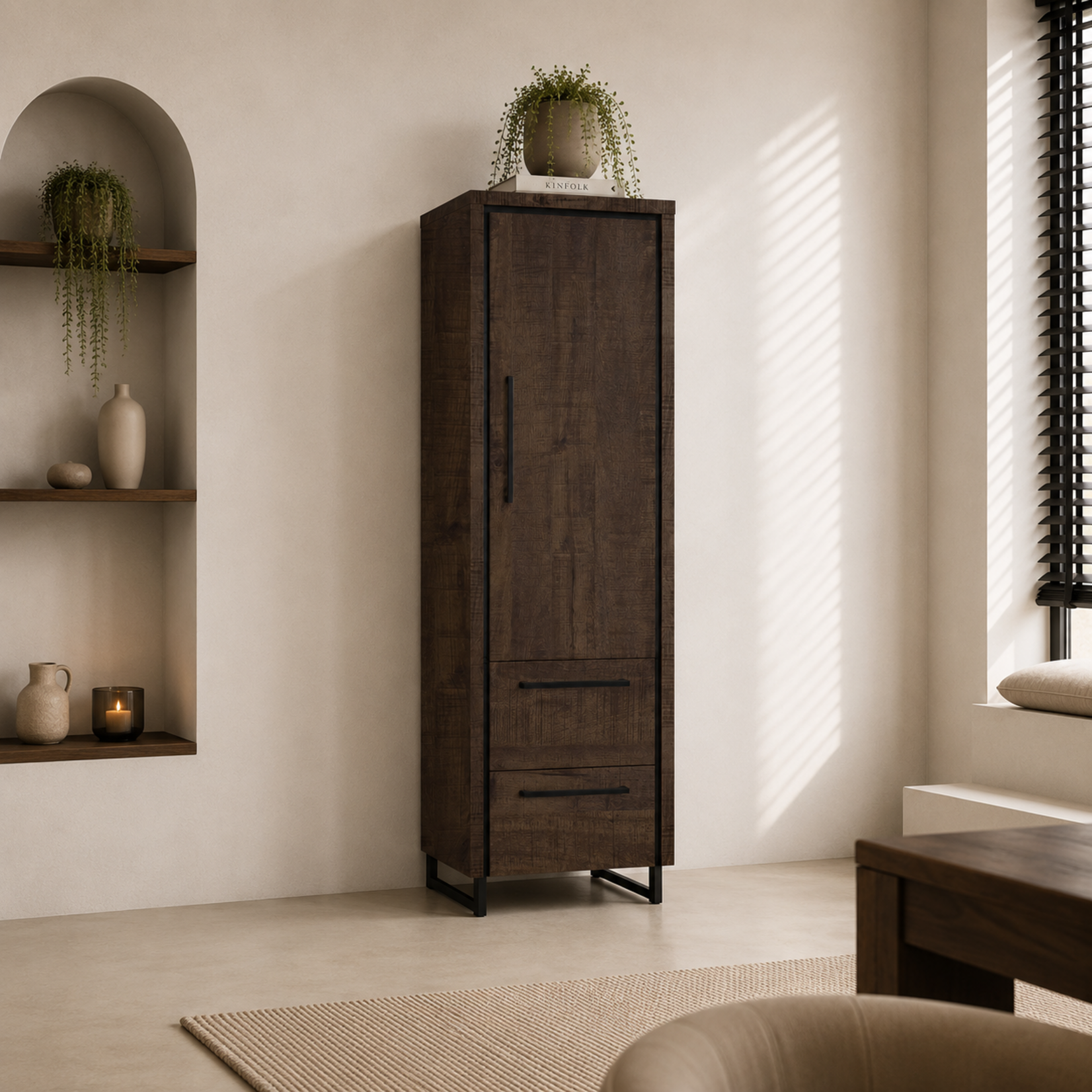 Rimini Wandkast Rimini – Lamulux Dark Mango