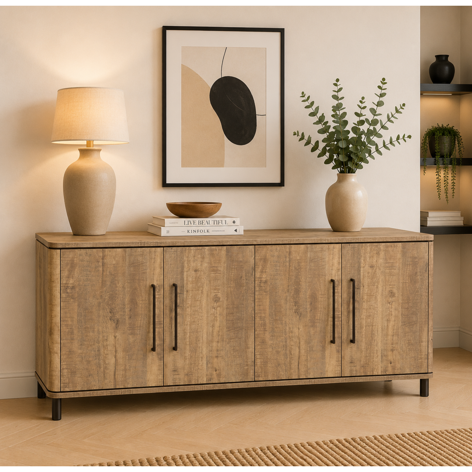 Chatham  Chatham Dressoir 220cm Lamulux Mango frame Anodic Brown - Copy