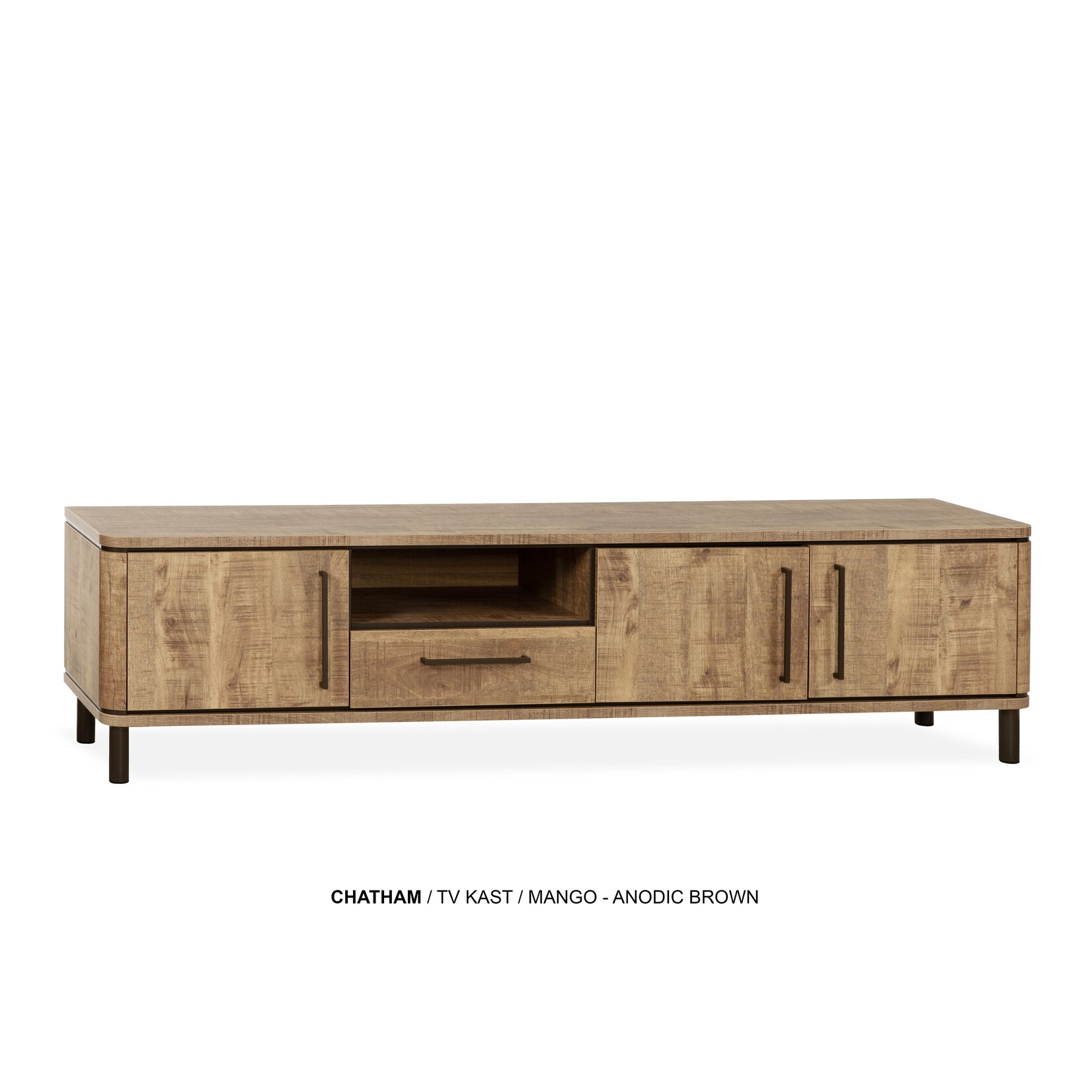 Chatham  Chatham Tv-kast 210cm Lamulux Mango frame Anodic Brown