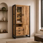 Benoa Vitrine Kast Britt Glazen Deur Links