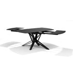 RV Design VEGAS Eetkamertafel Deckstone Zwart Marmer 160-240X90 Uitschuifbaar