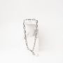 Link medium parel zilveren ketting