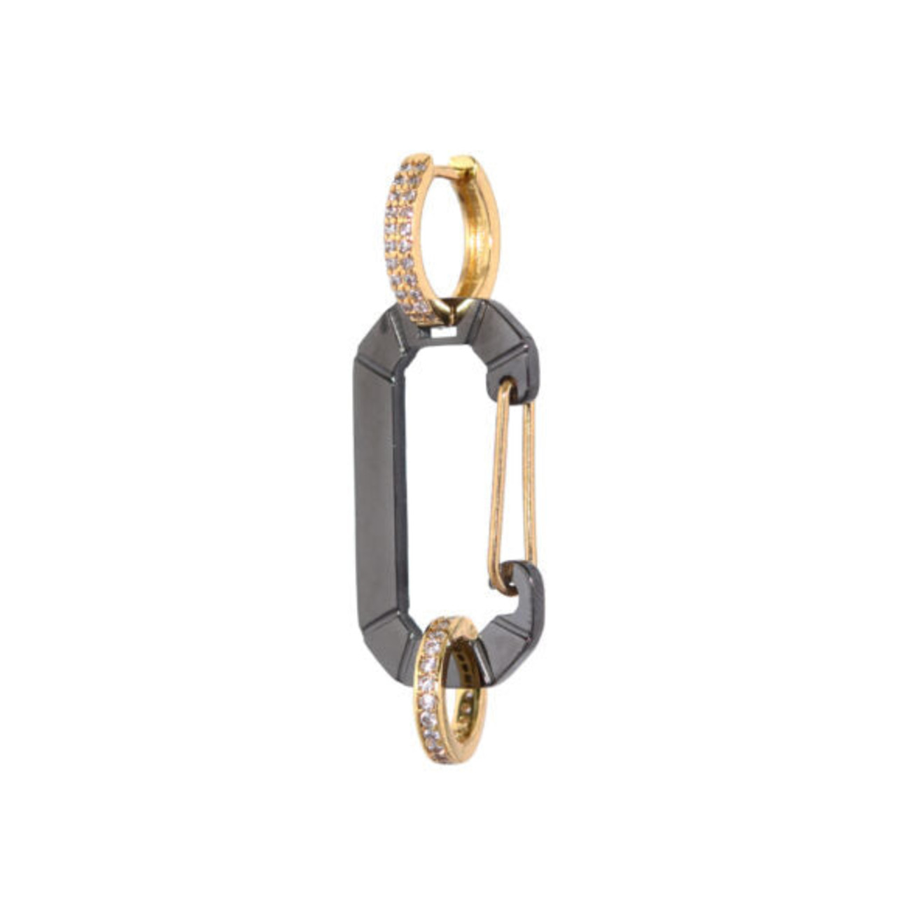 Bonne oorbel metallic goud (verschillende kleuren)