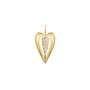 Gold sculpted charm hanger