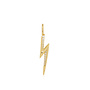 gold lightening charm voor ketting/armband