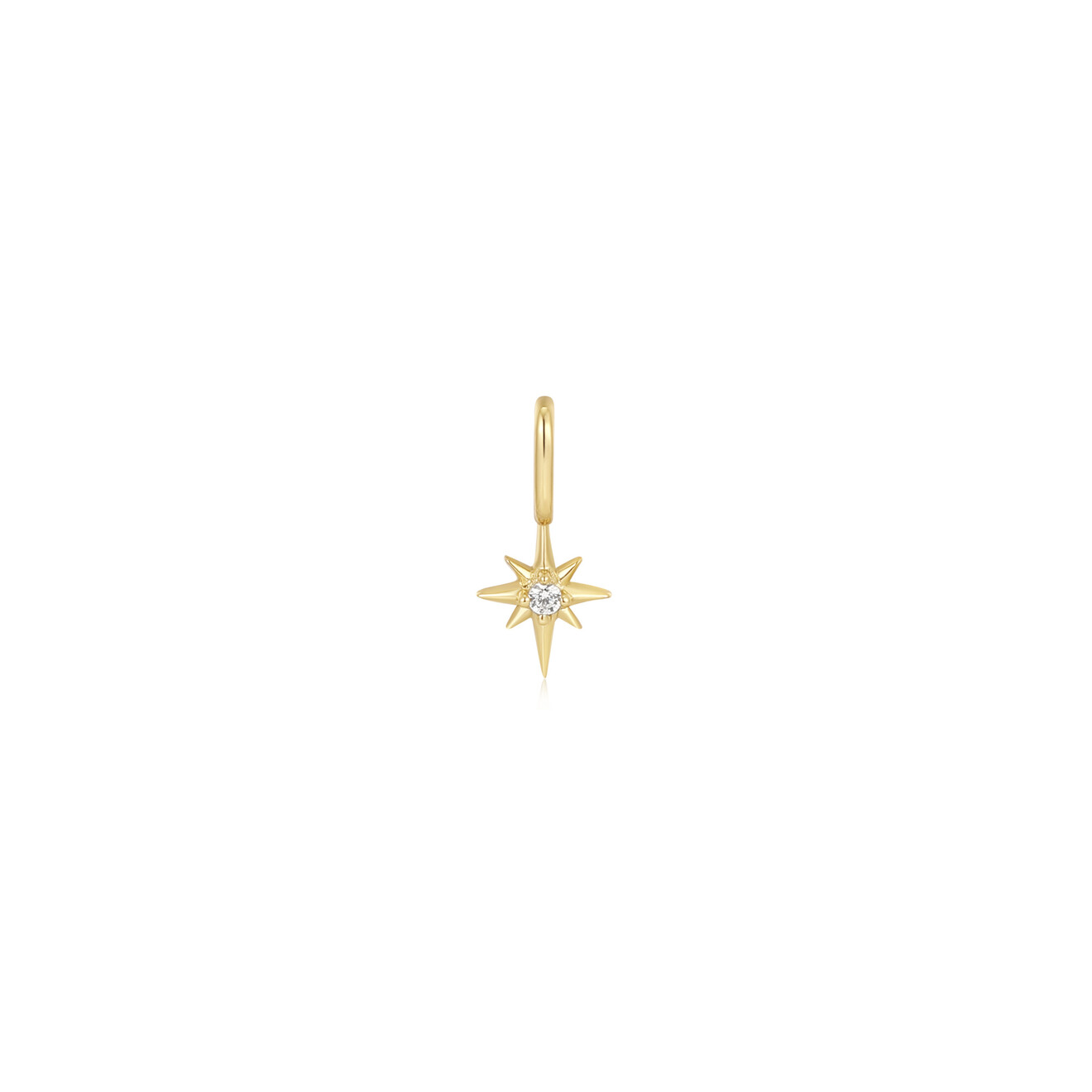 Gold star charm voor ketting/armband
