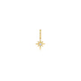 Gold star charm voor ketting/armband