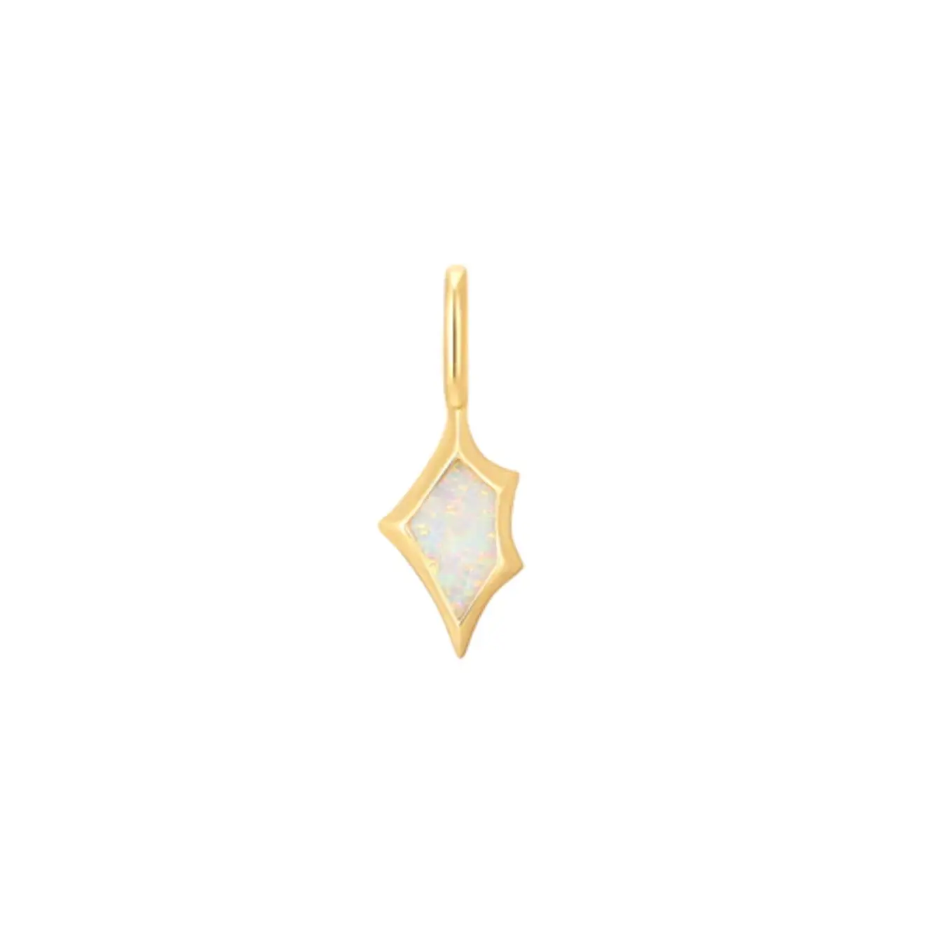Gold kyoto opal charm voor ketting/armband