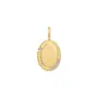 Ovale charm  voor armband of ketting goud