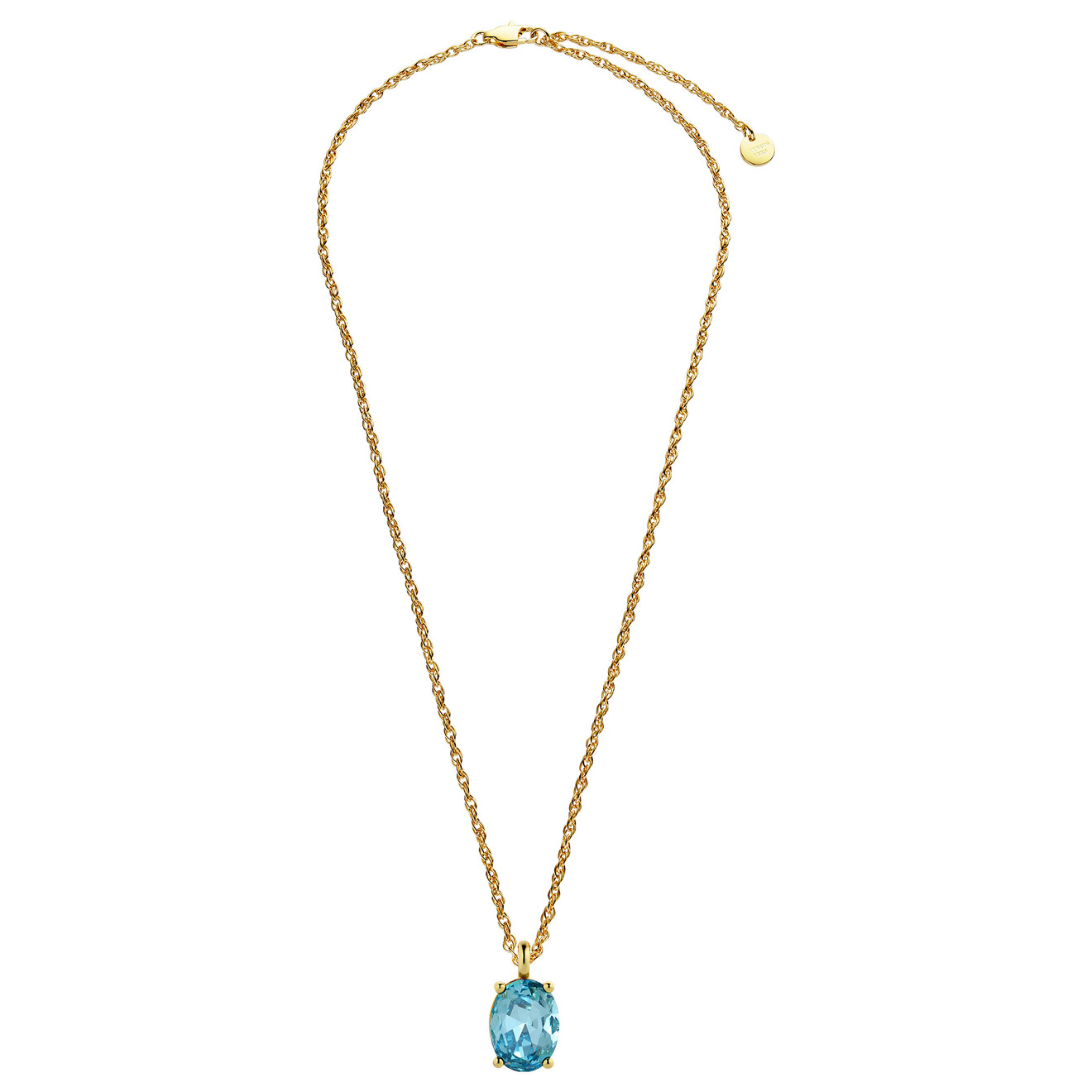 Barga ketting aqua goud