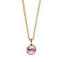 Ette licht roze ketting goud