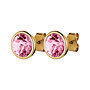 Dia licht roze stud oorbellen