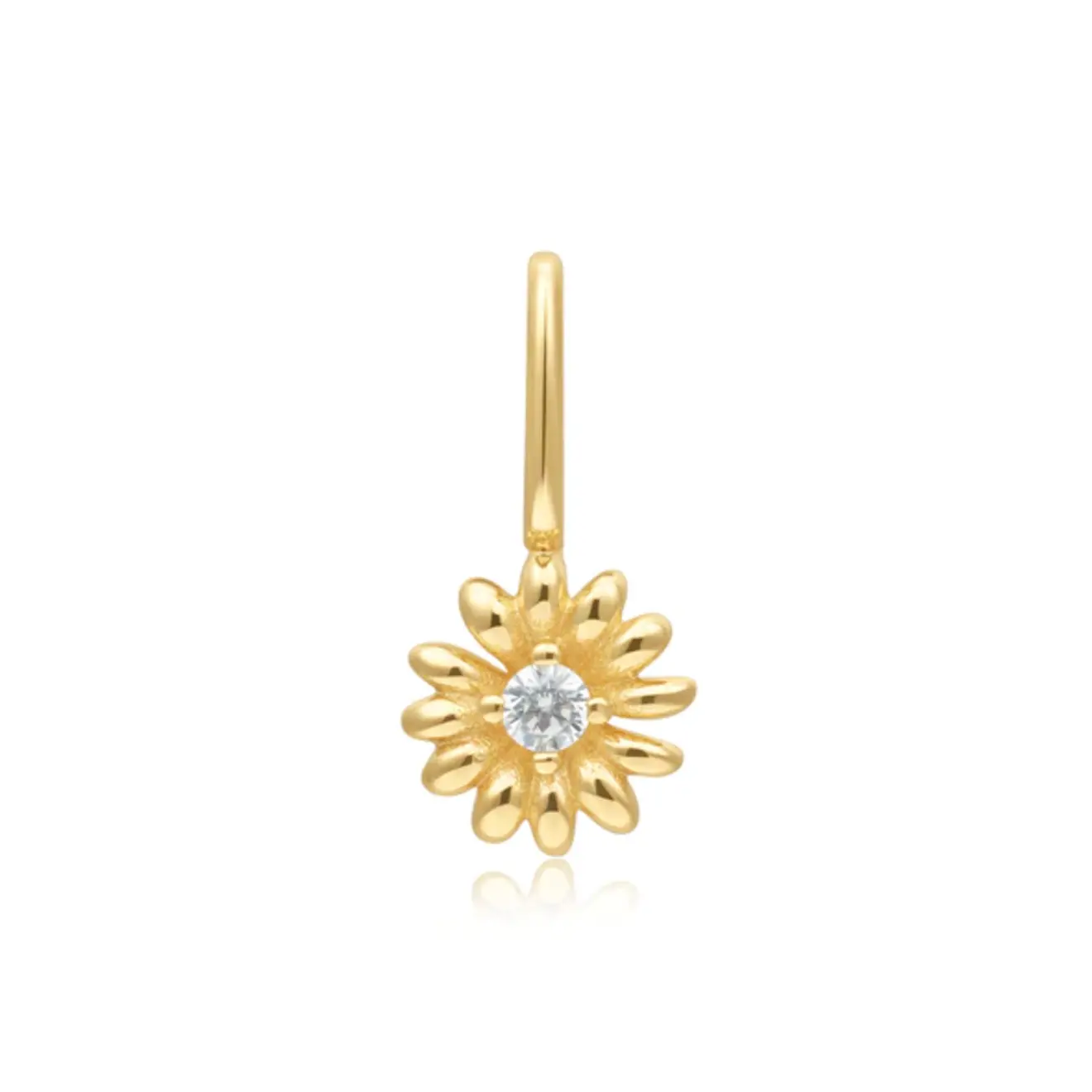 Daisy charm goud ketting