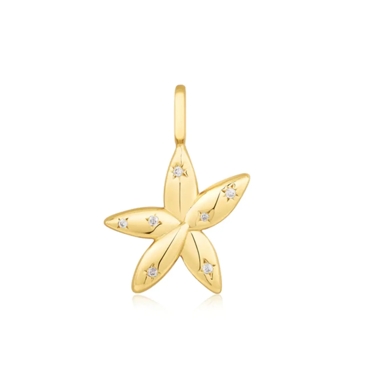 Sparkle flower charm voor ketting of armband