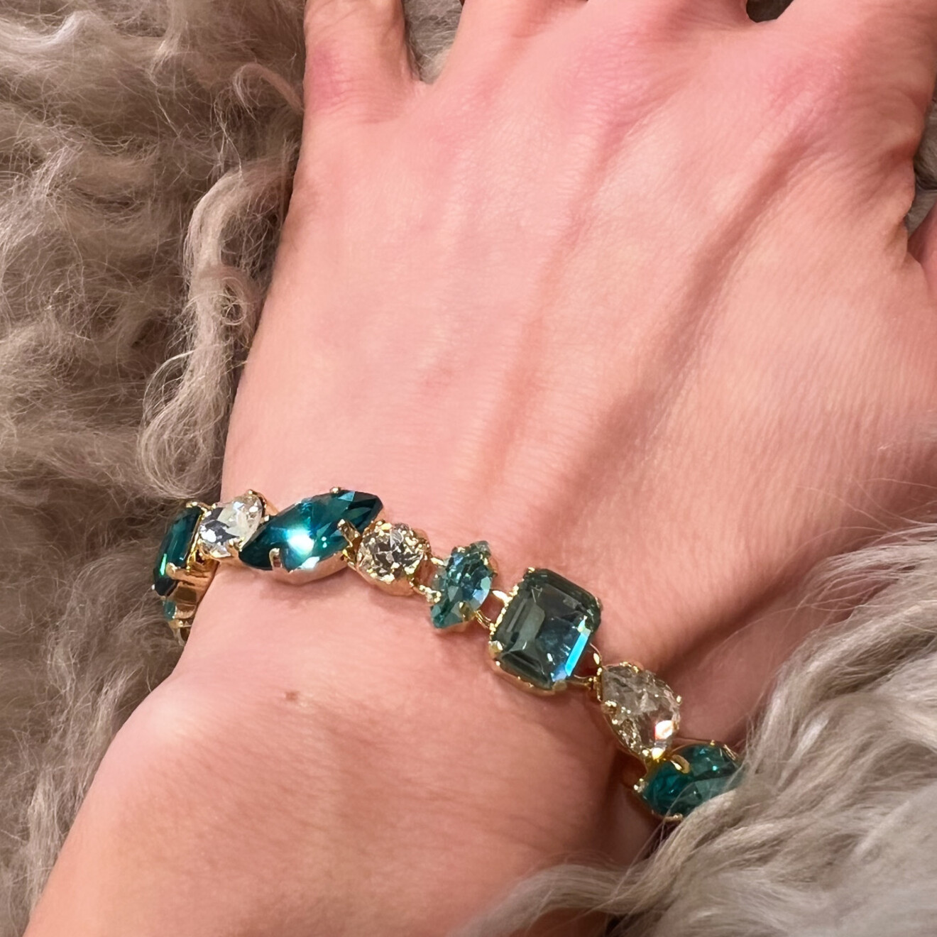 Ariël armband aqua munt