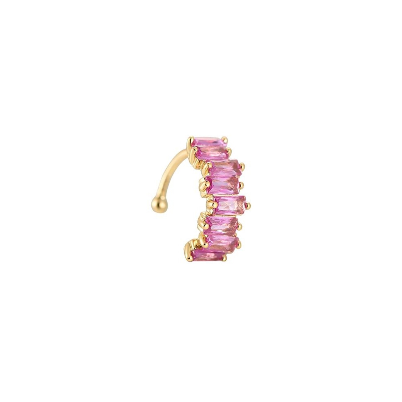 Charlene shaky ear cuff roze
