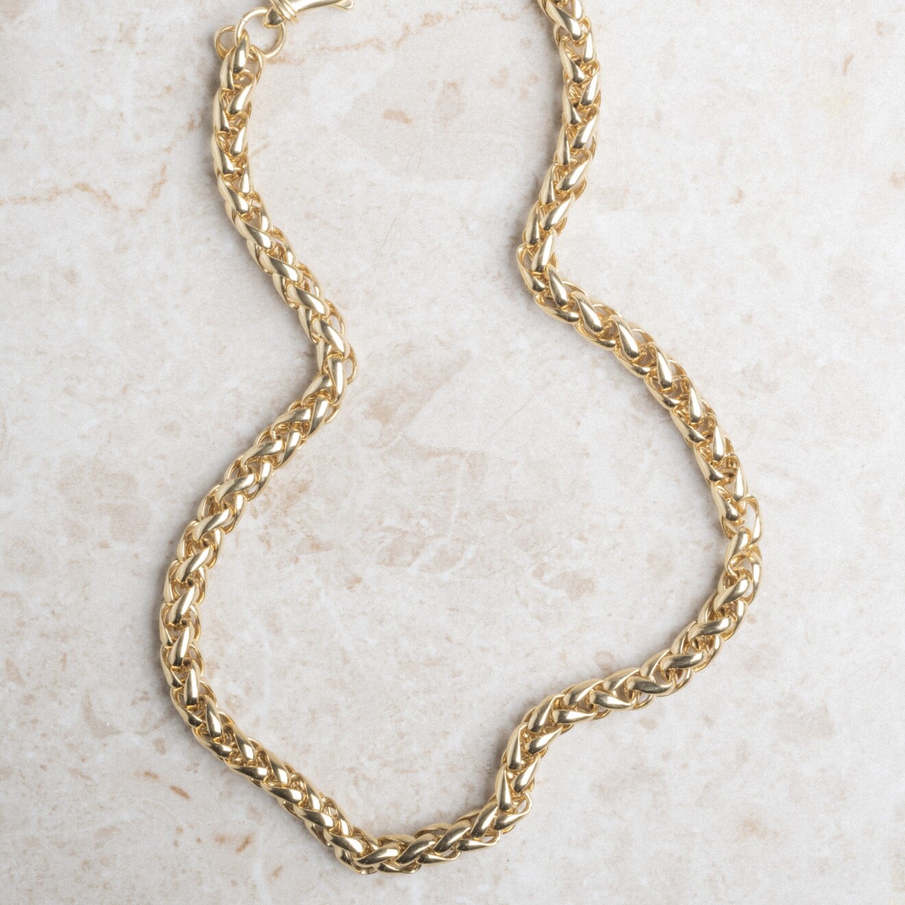 Cobra chain ketting goud