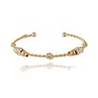 Torsade jonc bangle bis armband goud