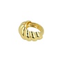 Croissant ring goud
