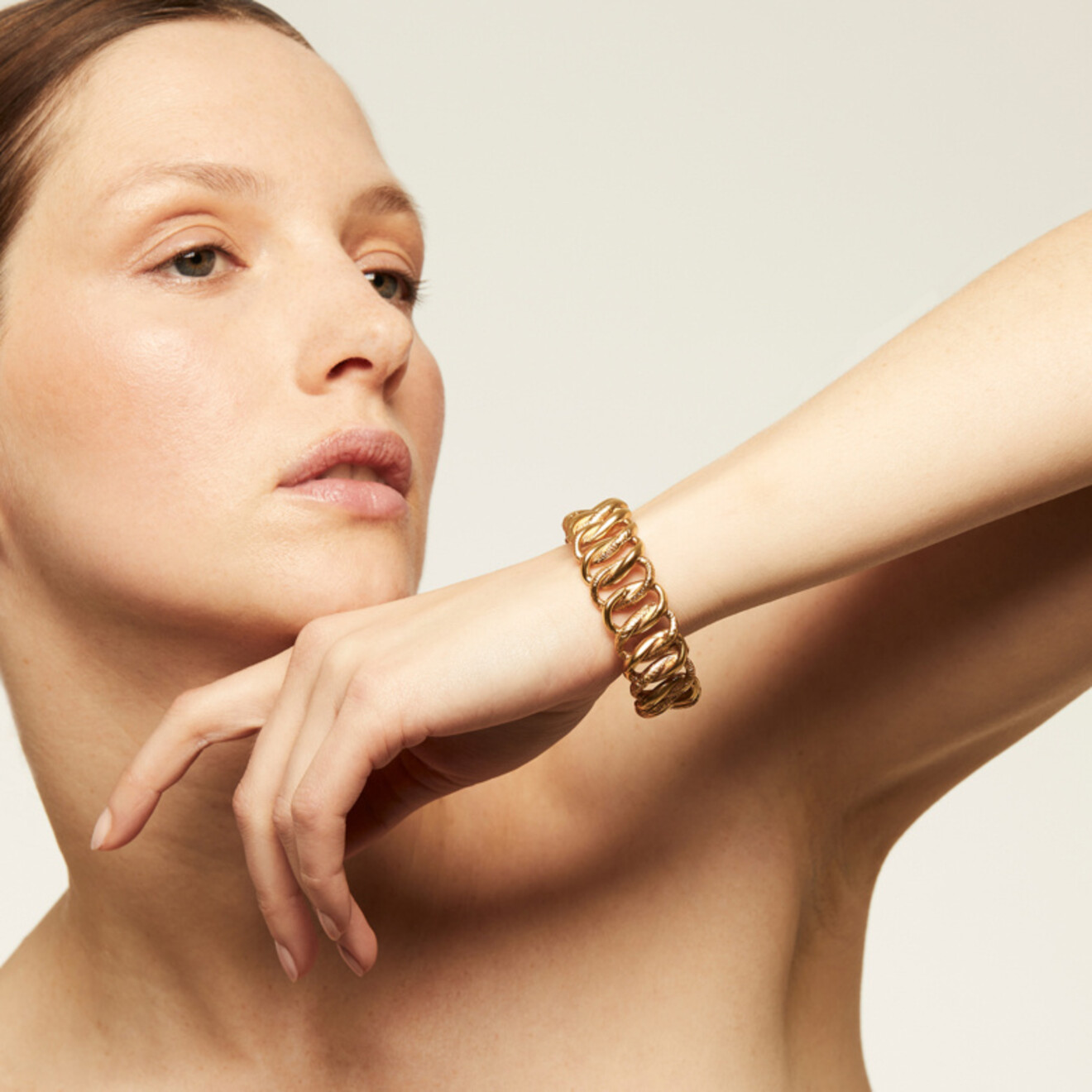 Bronx armband goud S