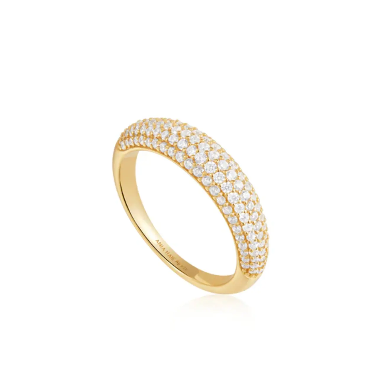 Pavé shiny ring goud