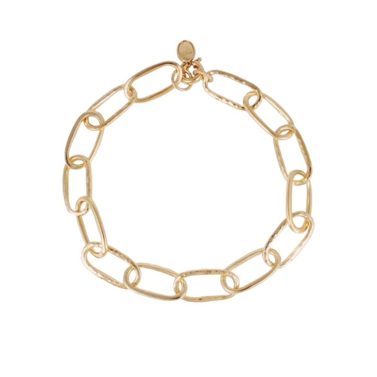 Maille ovaal ketting goud