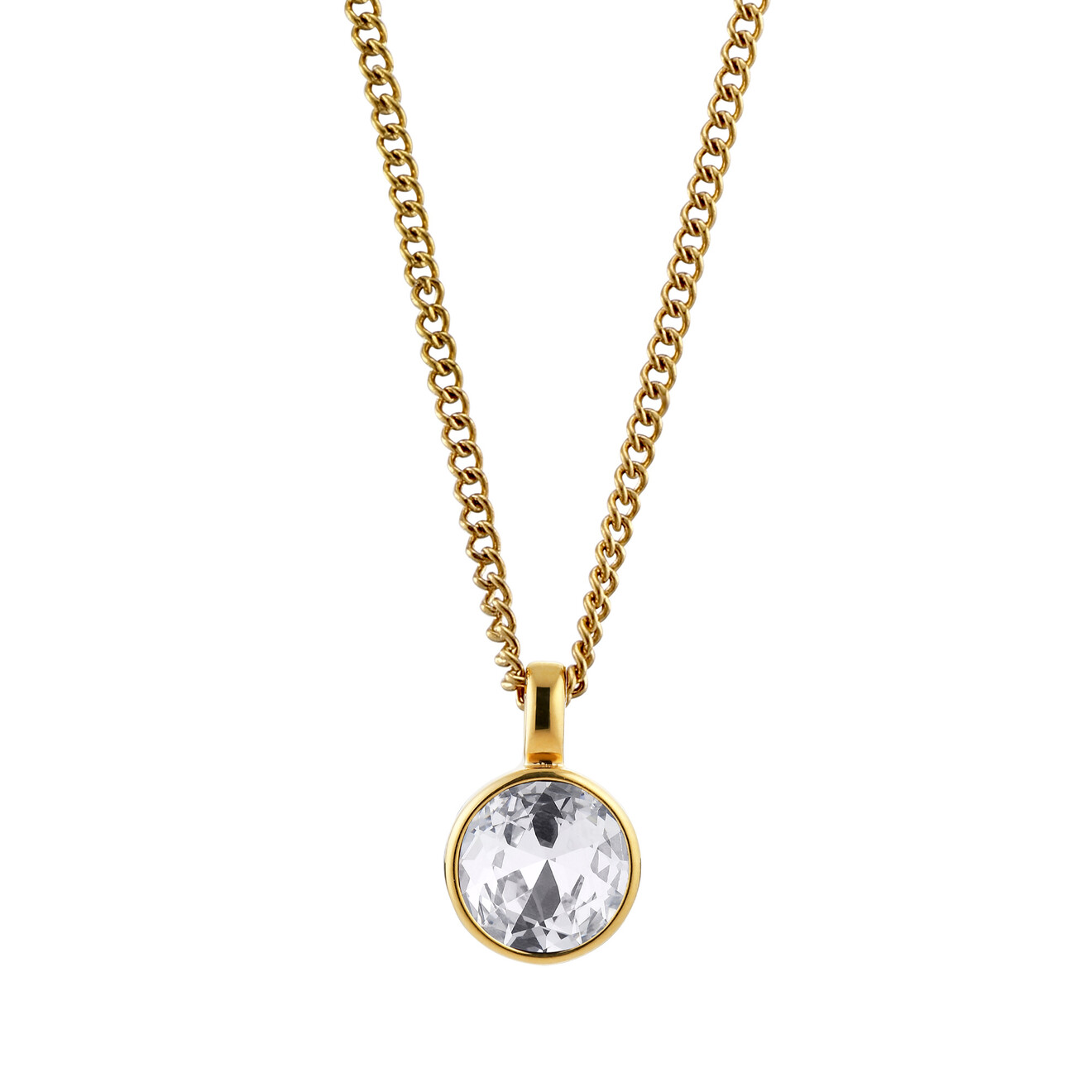 Ette ketting crystal goud