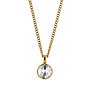 Ette ketting crystal goud