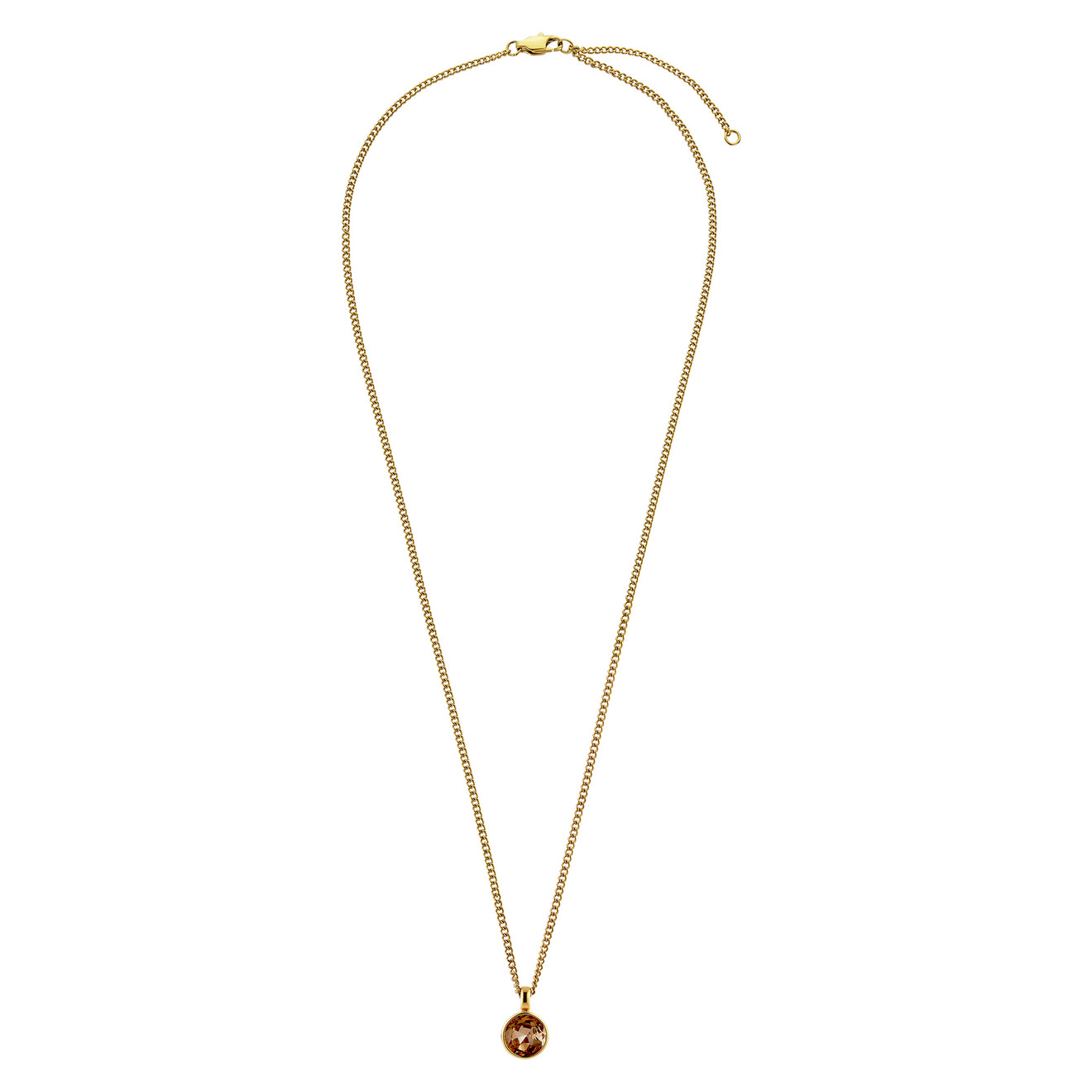 Ette ketting bruin goud