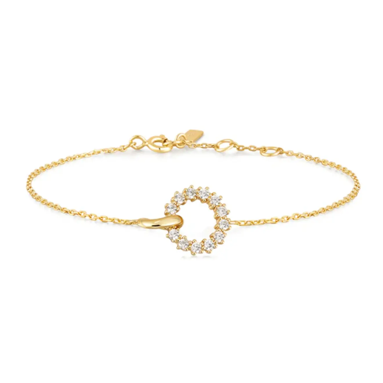 Miss twinkle interlinked armband goud