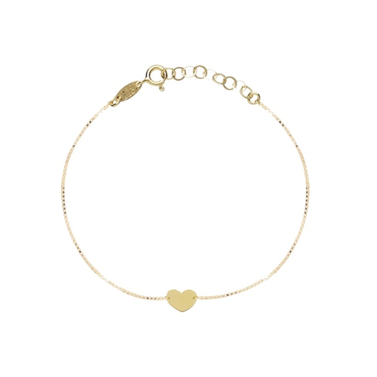 Symbol hart armband goud